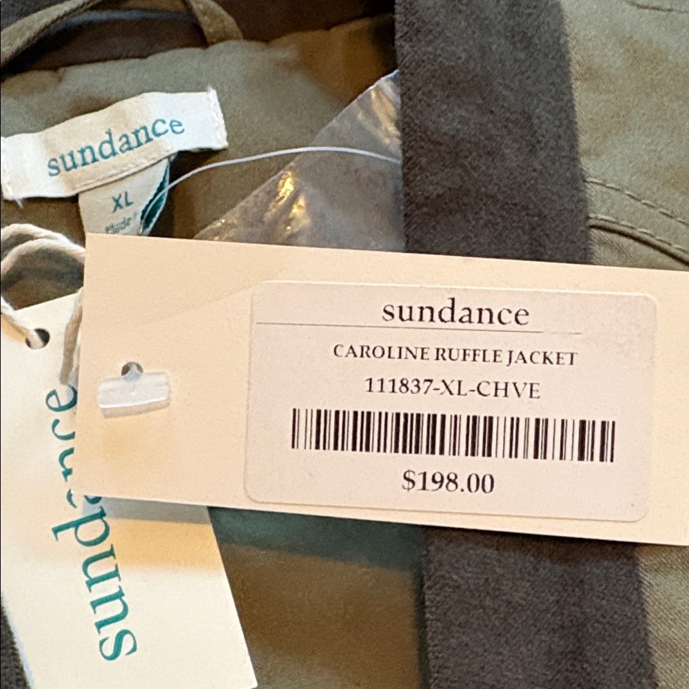 Sundance NWT Olive Button-Up Blazer ๐ - Picture 13 of 13